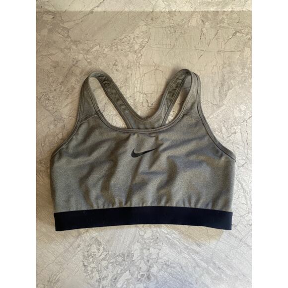 Gray Nike Dri-Fit Sports Bra Size Medium - Picture 1 of 4